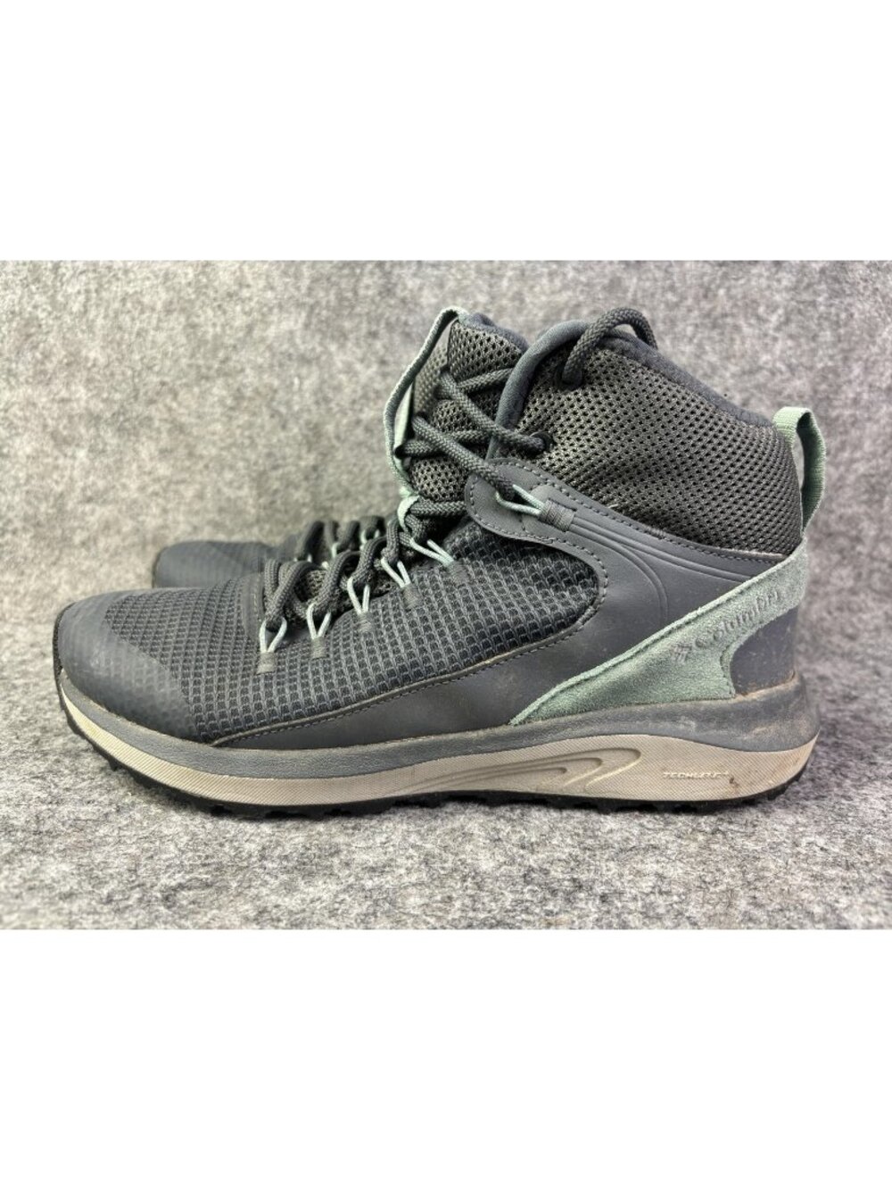 Columbia Hiking Boots Womens‎ Size 9 Gray Synthetic Ankle Waterproof BL0155-053